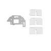 Kindermann Konnect Design Click rámik zásuvky Pure White RAL 9010 2-port Keystone