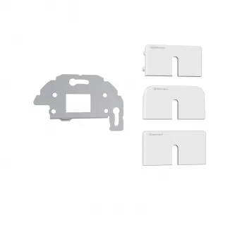 Kindermann Konnect Design Click rámik zásuvky Pure White RAL 9010 2-port Keystone
