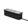 Kindermann CP Office Frame 4-násobný 3x Schuko 1x USB-C PD stolový prípojný modul