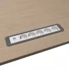 Kindermann CP Office Frame 6-násobný 5x napájacia zásuvka 1x USB-A nabíjačka čierna (7551000325)