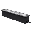 Kindermann CablePort Office Frame 6-násobný 5x Schuko 1x USB-C PD 60W strieborná
