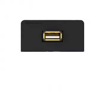 Kindermann pripojovacia doska USB 2.0 antracitová RAL 7024 polovičný rám s pigtail káblom 7457000522