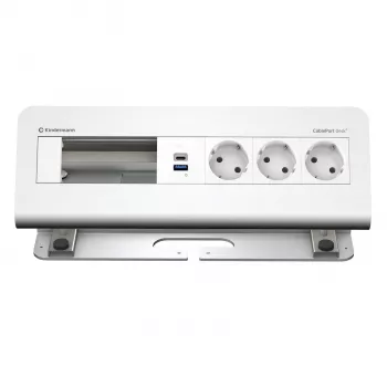 Kindermann CablePort desk² 6-násobný 3x napájanie USB stolový svorkový modul (7430001163)