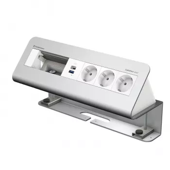 Kindermann CablePort desk² 6-násobný 3x napájanie USB stolový svorkový modul (7430001163)