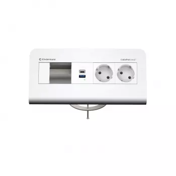 Kindermann CP desk² 80 4-slotový 2x napájanie USB stolový pripojovací panel