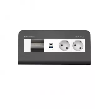 Kindermann CP desk² 80 4-násobný 2x napájanie USB (7430001372)