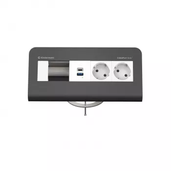 Kindermann CP desk² 80 4-násobný 2x napájanie USB (7430001372)
