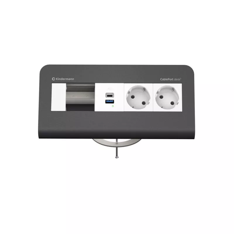 Kindermann CP desk 80 4-násobný 2x napájanie USB (7430001372)