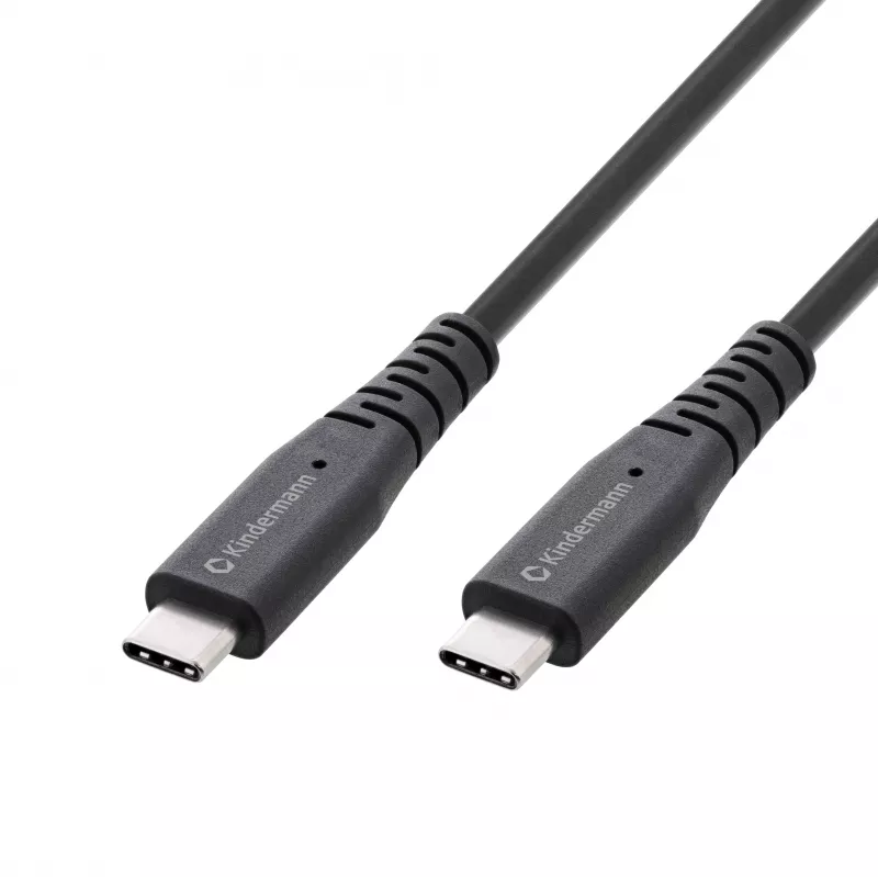 Kindermann USB 4.0 kábel 1m USB-C na USB-C - kábel - digitálny/dátový