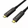 Kindermann USB-C AOC Full Feature kábel 5m konektor samec-konektor samec (5773001005)