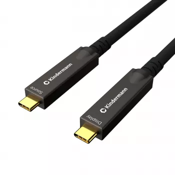 Kindermann USB-C AOC Full Feature kábel 8m konektor samec/konektor samec (5773001008)