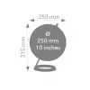 TROIKA Globe 23.5 Degrees (G2507-P2P2/CB) - stolový glóbus a papierové závažie, chrómová základňa, 60mm