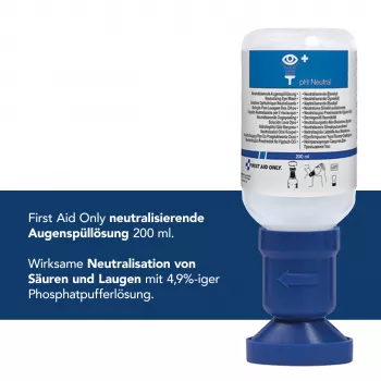 First Aid Only neutralizačná fľaša na výplach očí pH neutrálna 200 ml