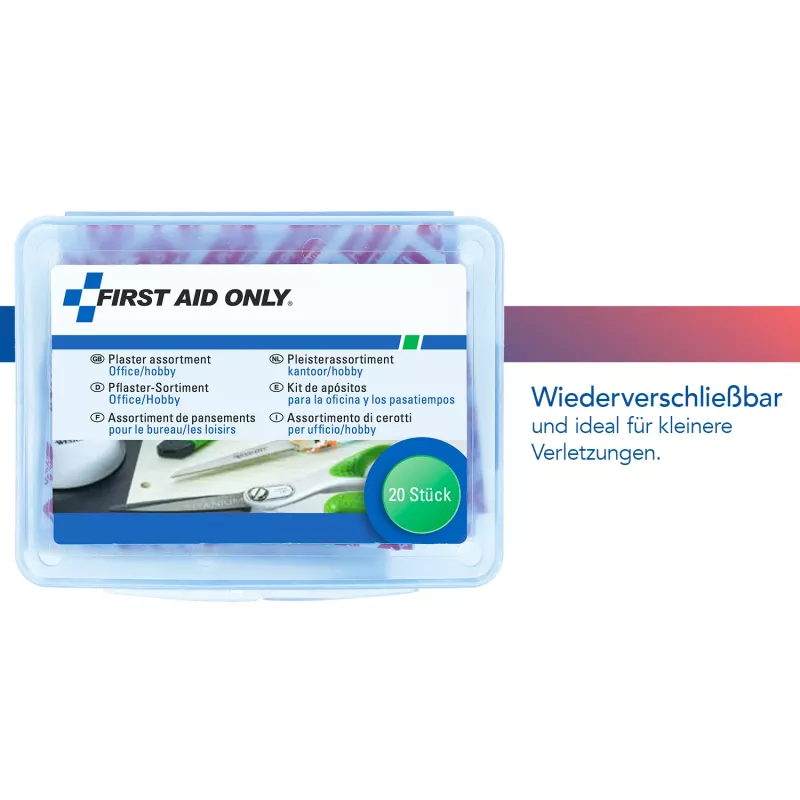 First Aid Only náplasti P-10025 kancelária/koníčky 20 ks/balenie