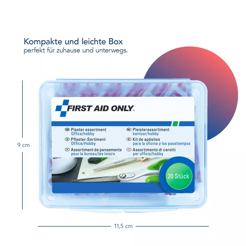 First Aid Only náplasti P-10025 kancelária/koníčky 20 ks/balenie