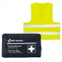 First Aid Only lekárnička na motocykel DIN 13167 modrá s výstražnou vestou