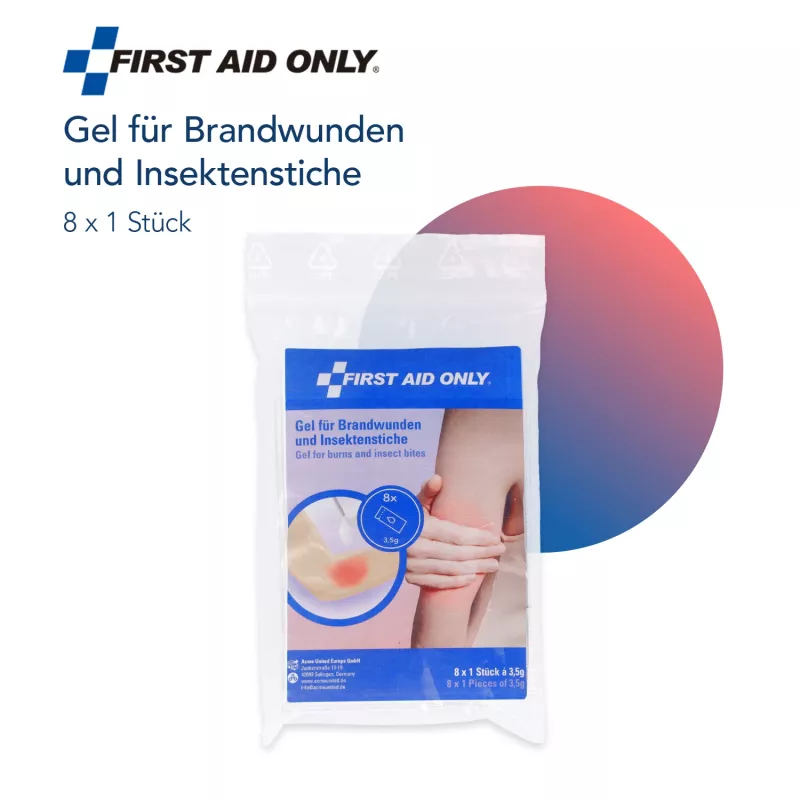 First Aid Only gél na popáleniny P-91401 00 transparentný 8 vrecúšok