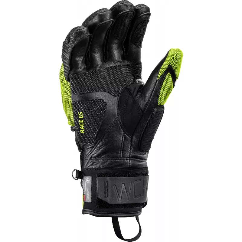 LEKI WCR Venom GS 3D lyžiarske pretekárske rukavice 7.5 čierna/biela/červená