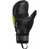 LEKI WCR Coach 3D rukavice na zjazdové lyžovanie Lemon-Black veľkosť 7.0