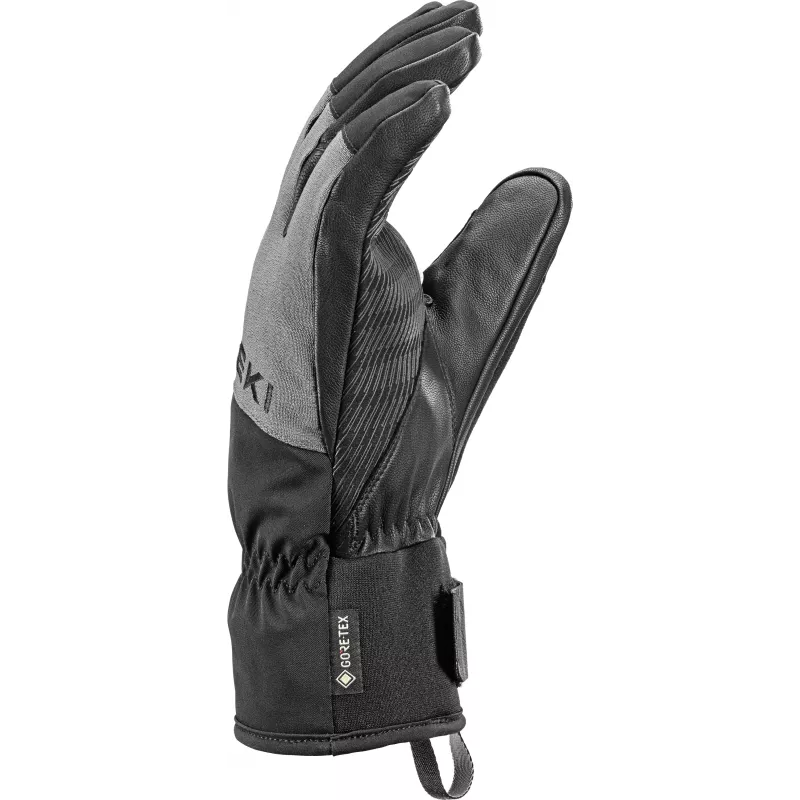 LEKI Pegas 3D GTX lyžiarske rukavice čierna/sivá veľkosť 9.5