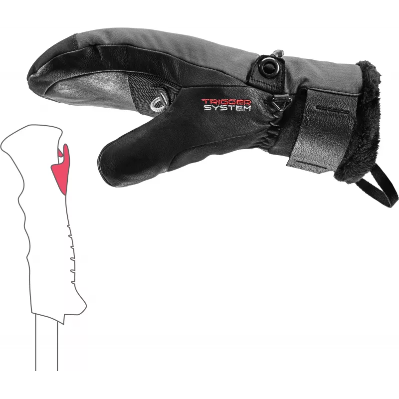 LEKI Lantana 3D GTX dámske rukavice čierne 6.5