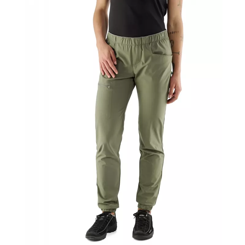 EDELRID dámske lezecké nohavice Radar Pants II Algae Green