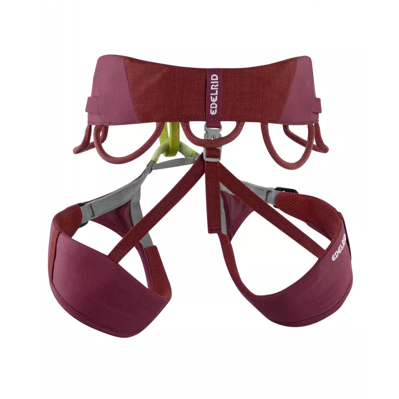 EDELRID Jayne IV lezecký úväzok - rebarborová červená - XL - dámske
