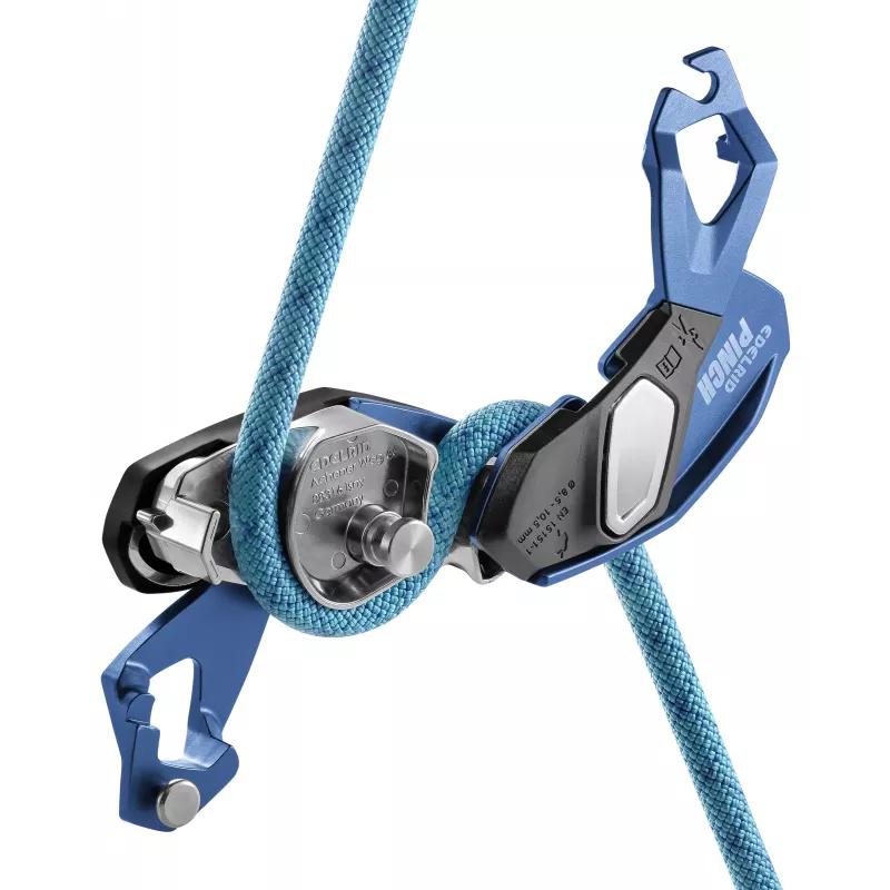 EDELRID Pinch istiace zariadenie s podporou brzdenia - Blue Night