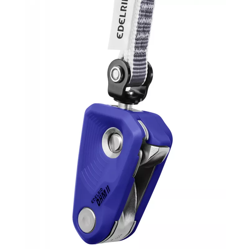 Edelrid Ohm II zariadenie na asistované brzdenie - modré