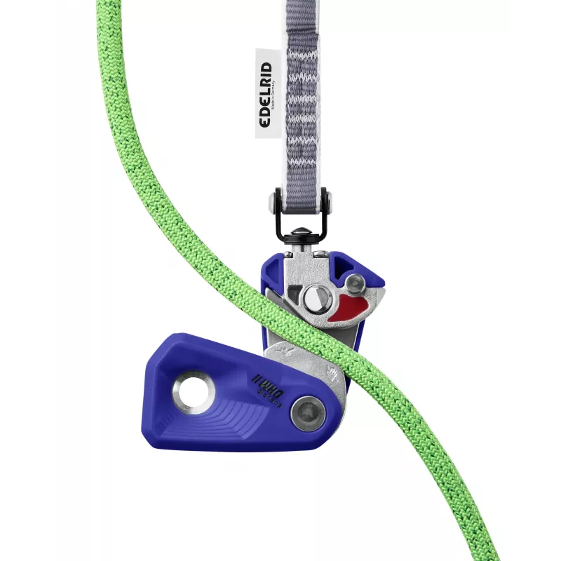 Edelrid Ohm II zariadenie na asistované brzdenie - modré