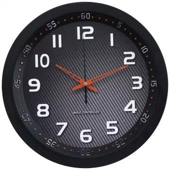 Technoline WT 8972 Nástenné hodiny - quartz - analógové - biely ciferník - čierny rám - 25,5 cm
