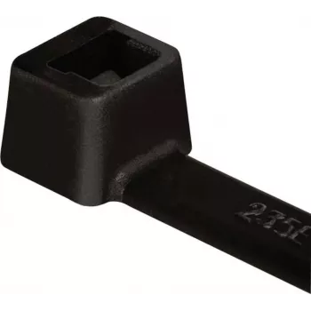 HellermannTyton T80R-W-BK-C1 káblová pásková, s vnútorným ozubením, T-séria, čierna, 210 mm x 4,7 mm, 100 ks