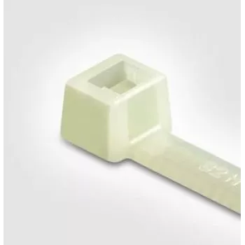 HellermannTyton T-Series káblová pásková s vnútorným ozubením, 390 mm x 7,6 mm, transparentná, PA66, balenie 100 ks (111-12019)