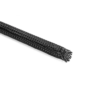 HellermannTyton Helagaine HEGPX40 opletená hadica, menovitý priemer 40mm, polyester (PET), čierna, 50m