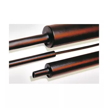 HellermannTyton zmršťovacia bužírka z polyolefínu, rádiáciou sieťovaná, 12/3 mm, čierna, 1 m (TREDUX-MA47-12/3 PO-X BK 6)