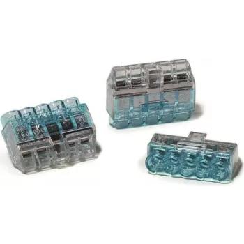HellermannTyton HCPM-5 PC BU 75 krabicová svorka 5-pólová 0,5-2,5 mm² modrá polykarbonát 23,7 mm