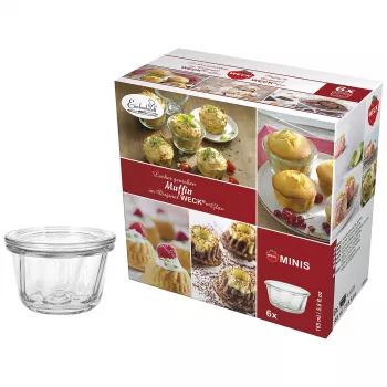 WECK pohár s okrúhlym okrajom Muffin 165ml 6-kusová sada