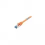 Synergy 21 Prepojovací kábel Cat.6a S/FTP 15 m, RJ45 samec/samec, nikel/zlato, oranžový