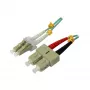 SYNERGY21 S216761 sklenené vlákno patch kábel 15 m OM3 LC-SC duplex tyrkysový