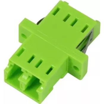 SYNERGY21 LC-LC duplex multimode OM5 sklenené vlákno adaptér spojka female na female keramická objímka zelená