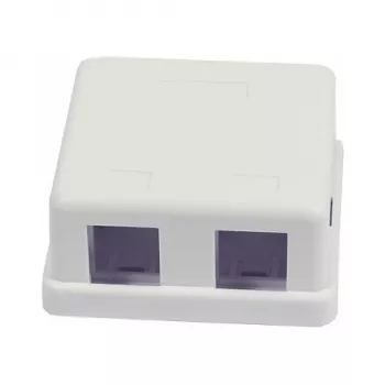 Synergy 21 Keystone modulová krabica na povrchovú montáž pre 2x TP modul čisto biela