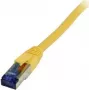 SYNERGY21 S217242 CAT6A S/FTP Ethernet patch kábel 15m žltý TPE Superflex