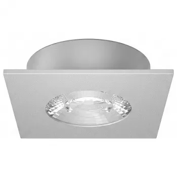 SYNERGY21 Synergy 21 LED zabudované stropné svietidlo Helios strieborné - štvorcové - teplá biela