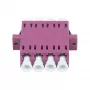 Synergy 21 optický spoj LC-LC 50/125µm multimód OM4 Erika Violet Quad PVC s prírubou