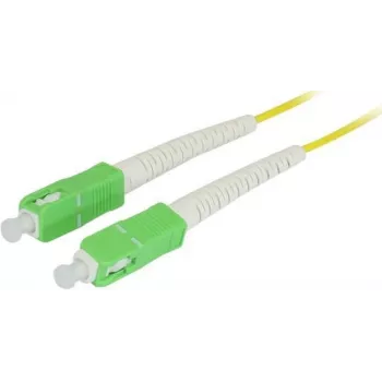 SYNERGY21 optický patch kábel 15m SC/APC-SC/APC 9/125µm OS2 G.657.A2 Simplex 2mm odolný voči ohybu žltá