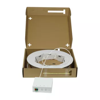 SYNERGY21 FTTH Compact Box predmontovaný, 2xLC/APC -> otvorený koniec, 40m, 9/125µm, G.657.A2, 2-vláknový, AD 2,2mm