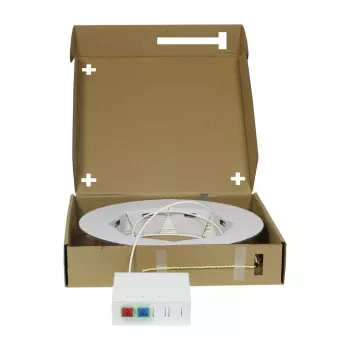 Synergy 21 FTTH Compact Box, predmontovaný, 2xSC/APC -> otvorený koniec, 40m, 9/125µm, G.657.A2, 2-vláknový, AD=2,2mm