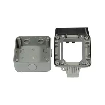 Synergy 21 Keystone modulové puzdro na omietku IP66 s očkom na visiaci zámok, svetlosivá (RAL 7035) - S216381