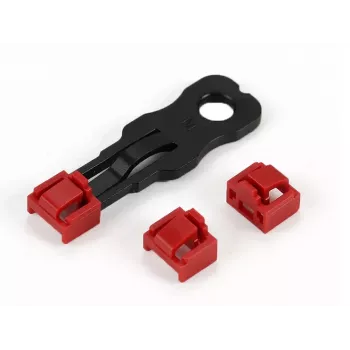 ALLNET TP/RJ45 blokátor červený, balenie 10 ks s bezpečnostným kľúčom, krytka proti prachu, bezpečnostný zámok siete (ALL-TP-RJ45-Blocker-10PCS)