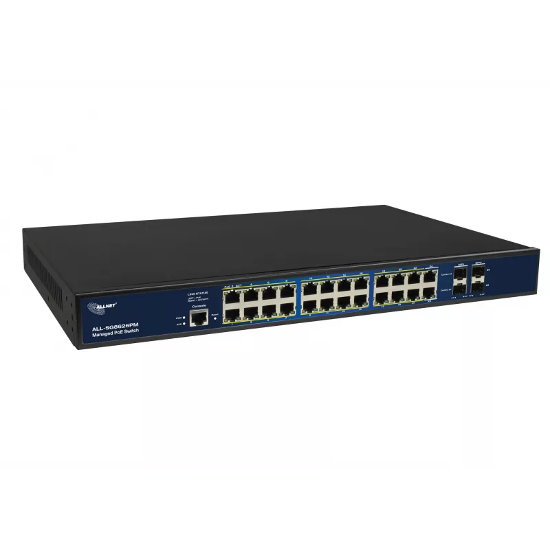 ALLNET ALL-SG8626PMJ Layer 2+ Full Managed Gigabit switch s 24-port PoE+ 370W